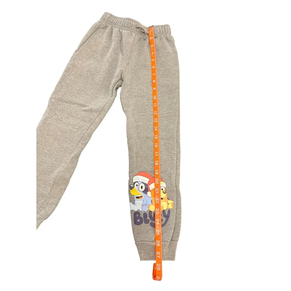 Bluey Christmas Sweatshirt Sweatpants Set Gray‎ Holiday Bingo Kids Size 6/7